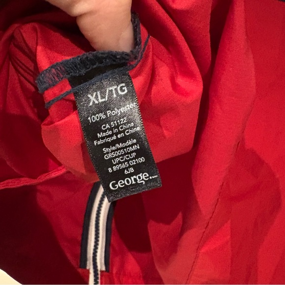 George women's Navy and Red Windbreaker XL - Picture 3 of 7